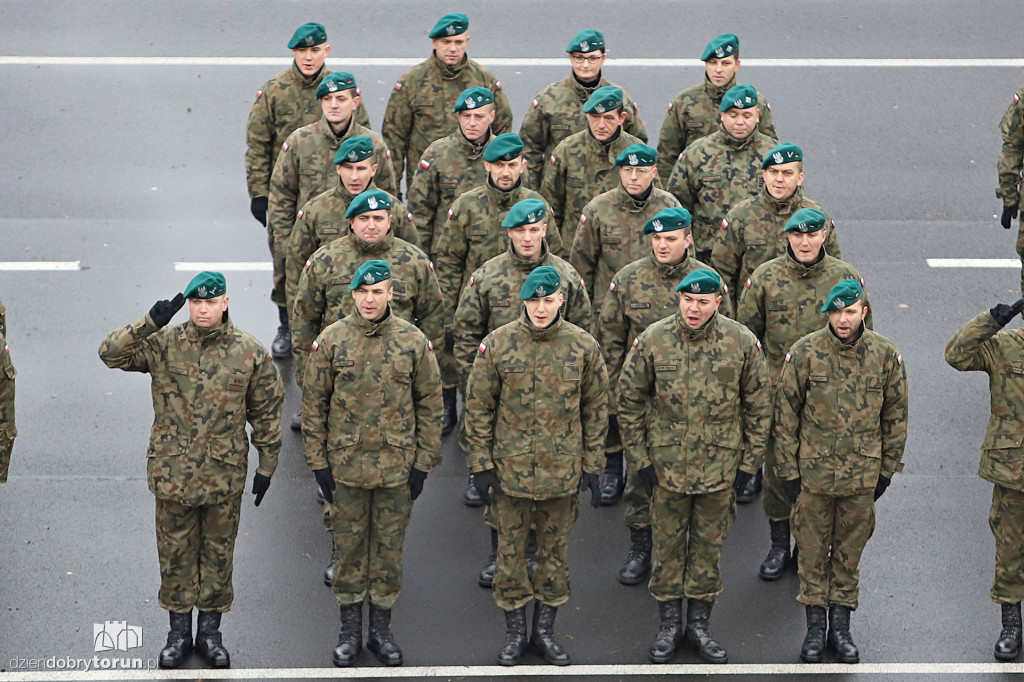 Przysięga wojskowa żołnierzy Narodowych Sił Rezerwowych