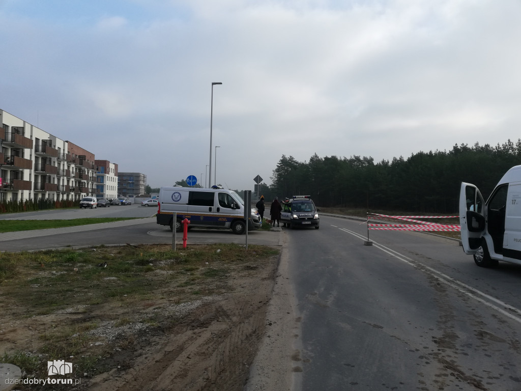 Ewakuacja mieszkańców z bloków na JAR-ze