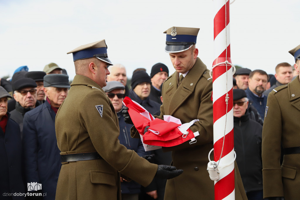 Uroczystości wojskowe na poligonie