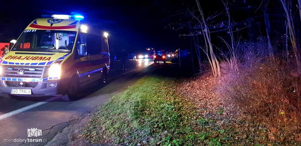 Śmiertelny wypadek w Pędzewie na DK80