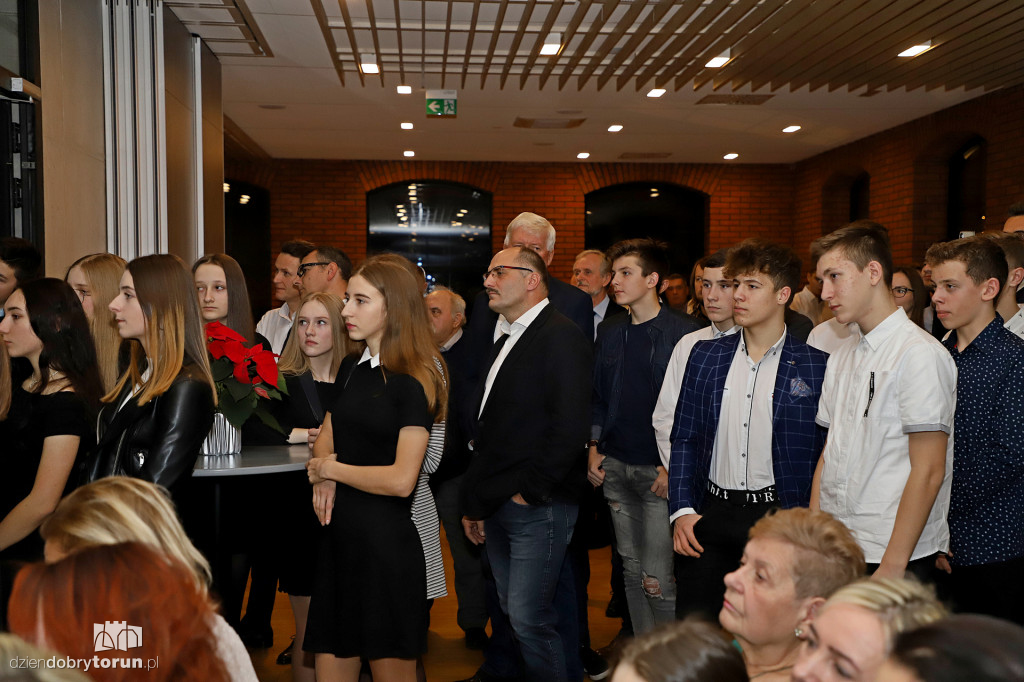 Michał Kwiatkowski na spotkaniu wigilijnym