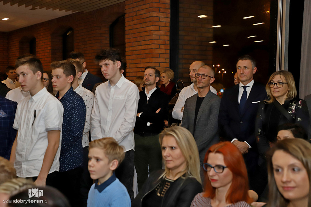 Michał Kwiatkowski na spotkaniu wigilijnym