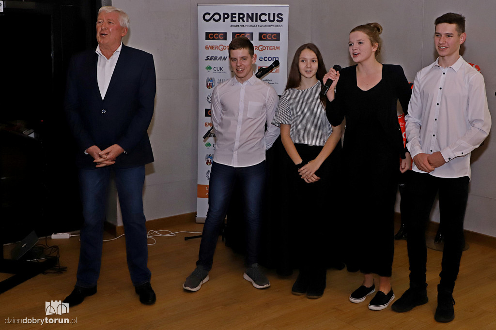 Michał Kwiatkowski na spotkaniu wigilijnym