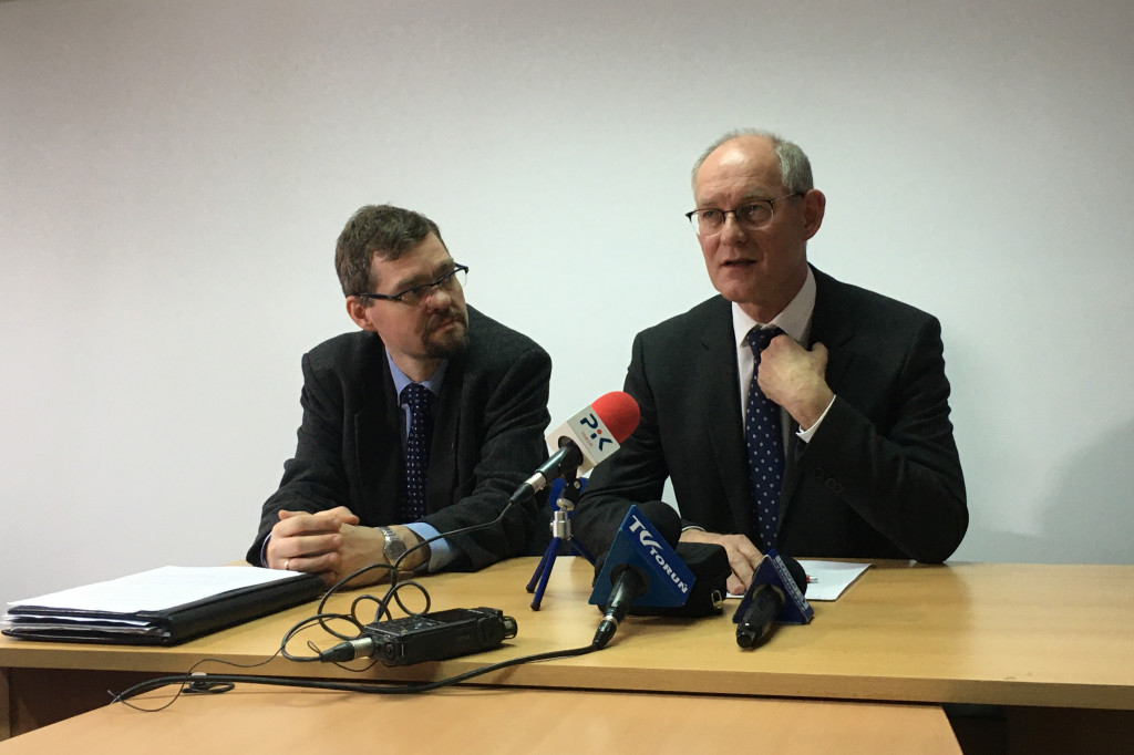 Toruń: konferencja posła Roberta Kwiatkowskiego