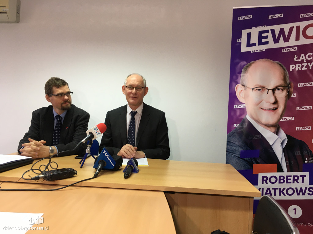 Toruń: konferencja posła Roberta Kwiatkowskiego