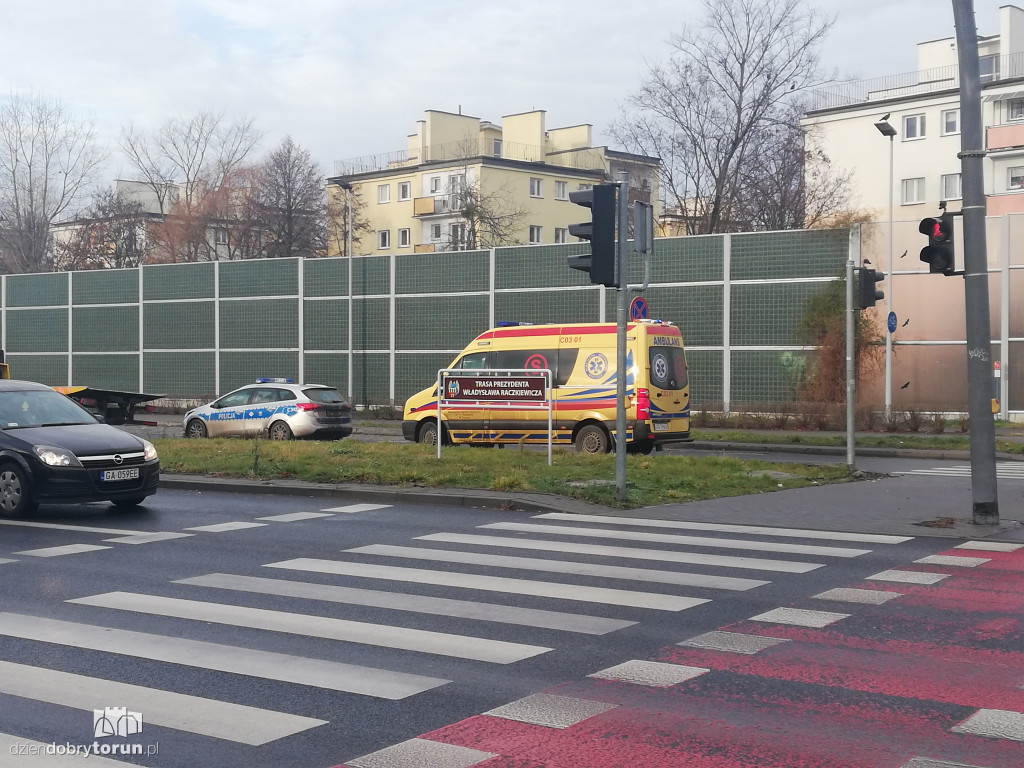 Groźna kolizja na trasie średnicowej z Legionów