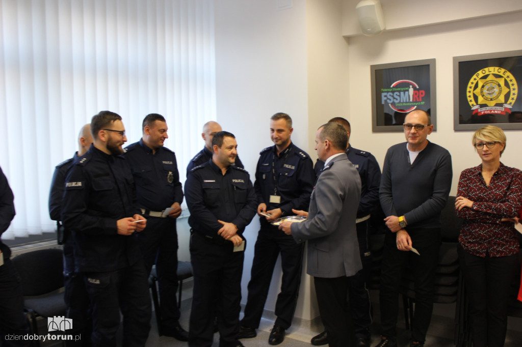 Spotkanie opłatkowe w toruńskiej komendzie