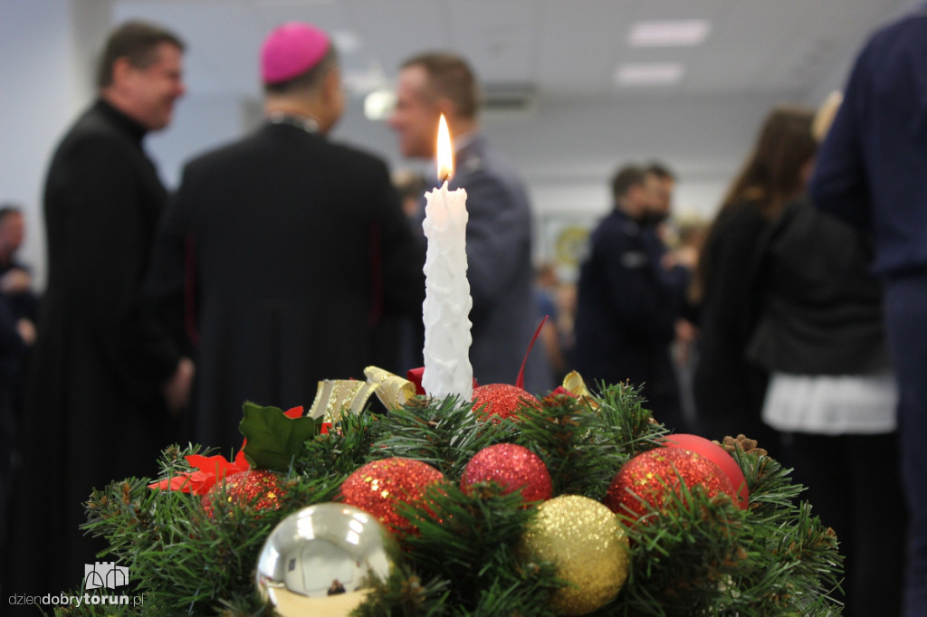 Spotkanie opłatkowe w toruńskiej komendzie