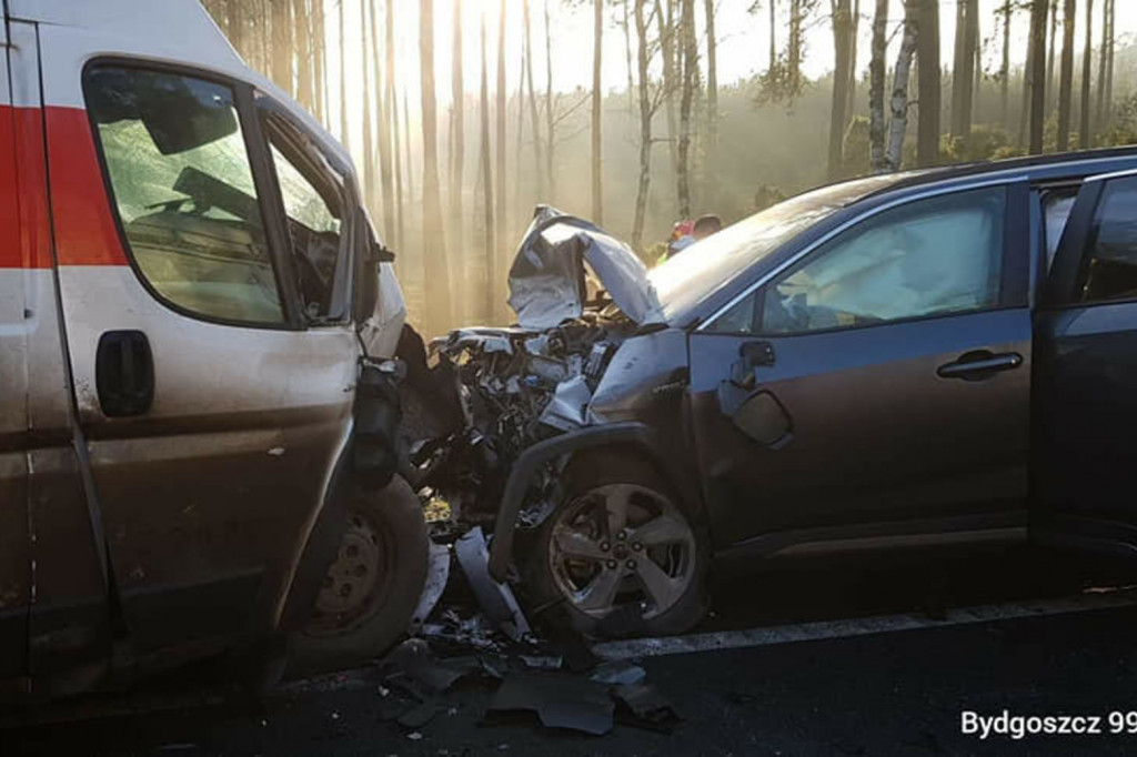 Toruń i okolice: wypadek na DK10