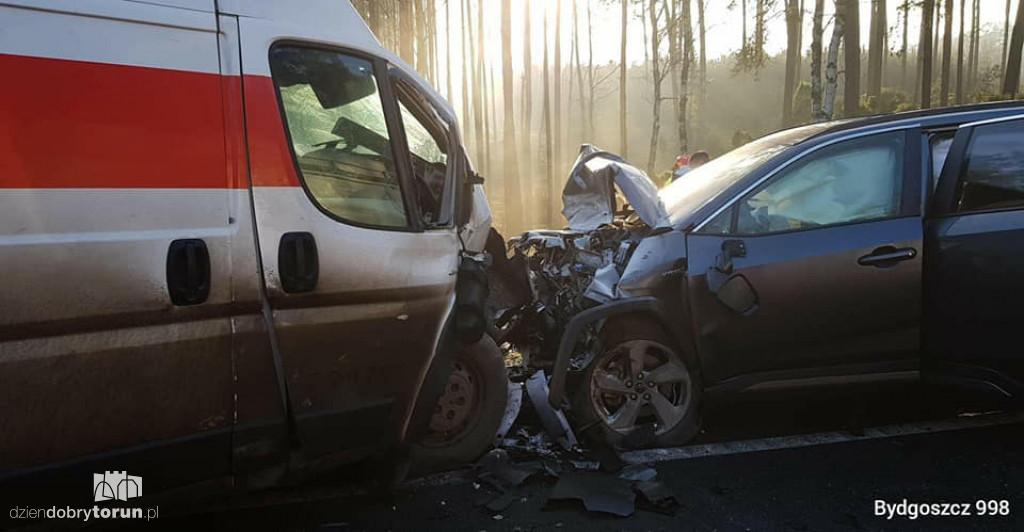 Toruń i okolice: wypadek na DK10