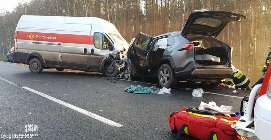 Toruń i okolice: wypadek na DK10