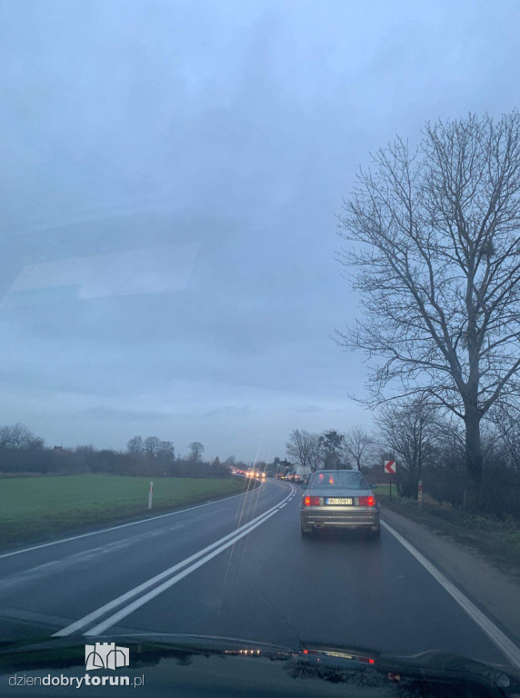 Wypadek na DK15 w Rogówku pod Toruniem
