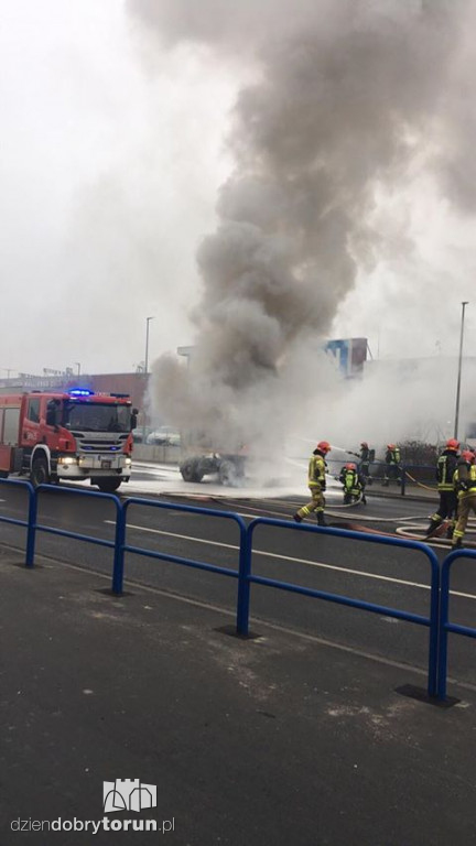 Płonąca koparka przy ul. Żółkiewskiego cz. 2