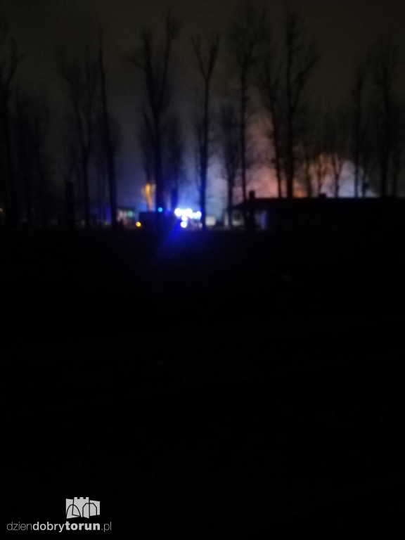 Pożar przy ulicy Grudziądzkiej