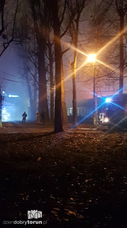 Pożar przy ulicy Grudziądzkiej