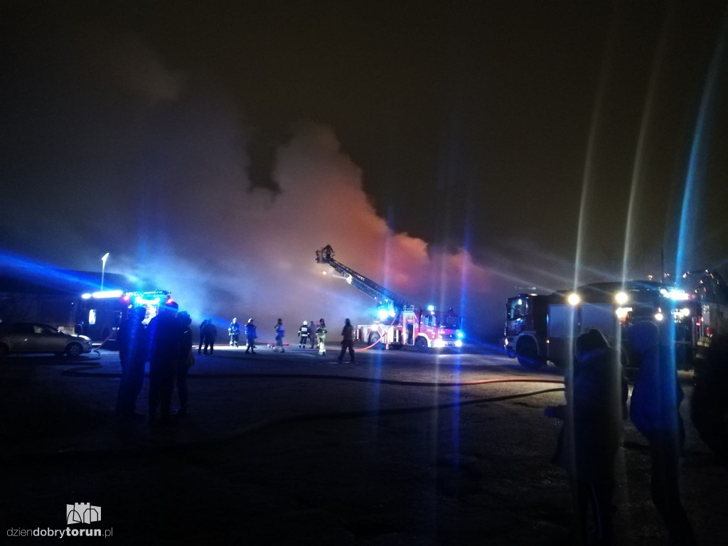 Pożar przy ulicy Grudziądzkiej