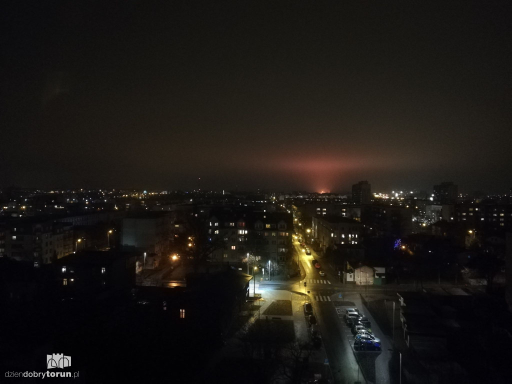 Pożar przy ulicy Grudziądzkiej
