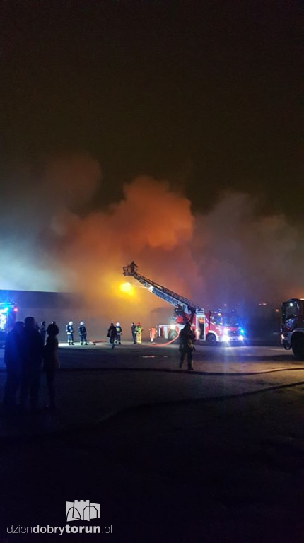 Pożar przy ulicy Grudziądzkiej