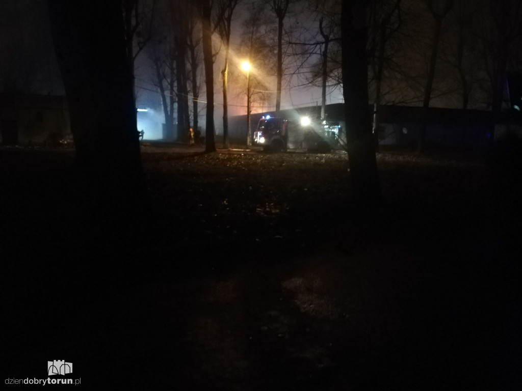 Pożar przy ulicy Grudziądzkiej