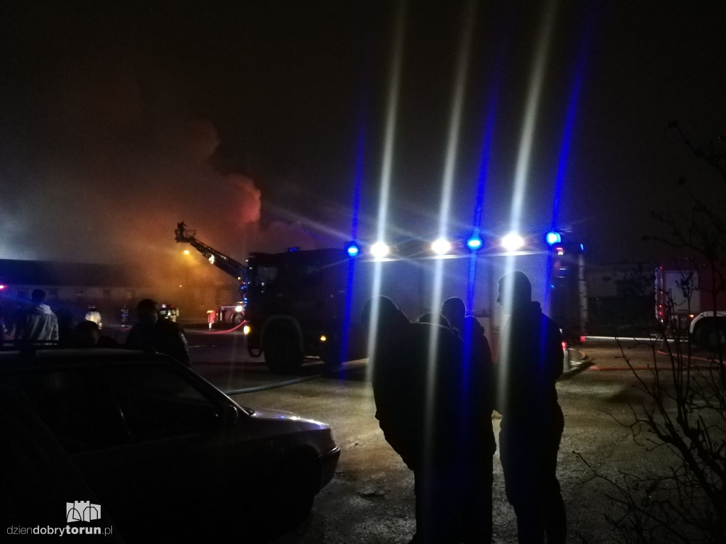 Pożar przy ulicy Grudziądzkiej