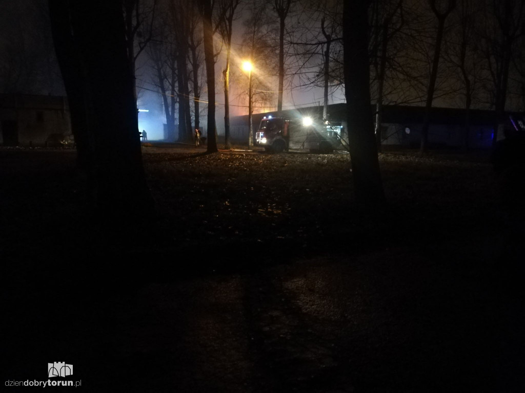 Pożar przy ulicy Grudziądzkiej
