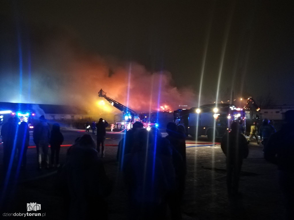 Pożar przy ulicy Grudziądzkiej