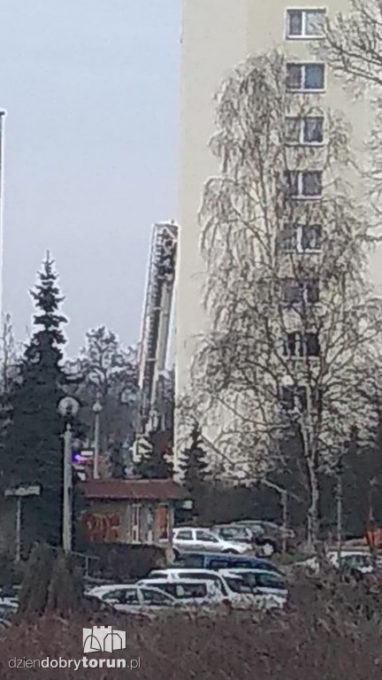 Akcja straży i policji przy Ligi Polskiej 5
