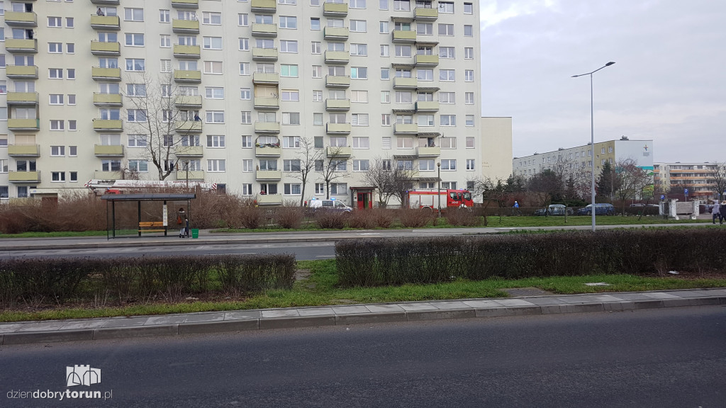 Akcja straży i policji przy Ligi Polskiej 5