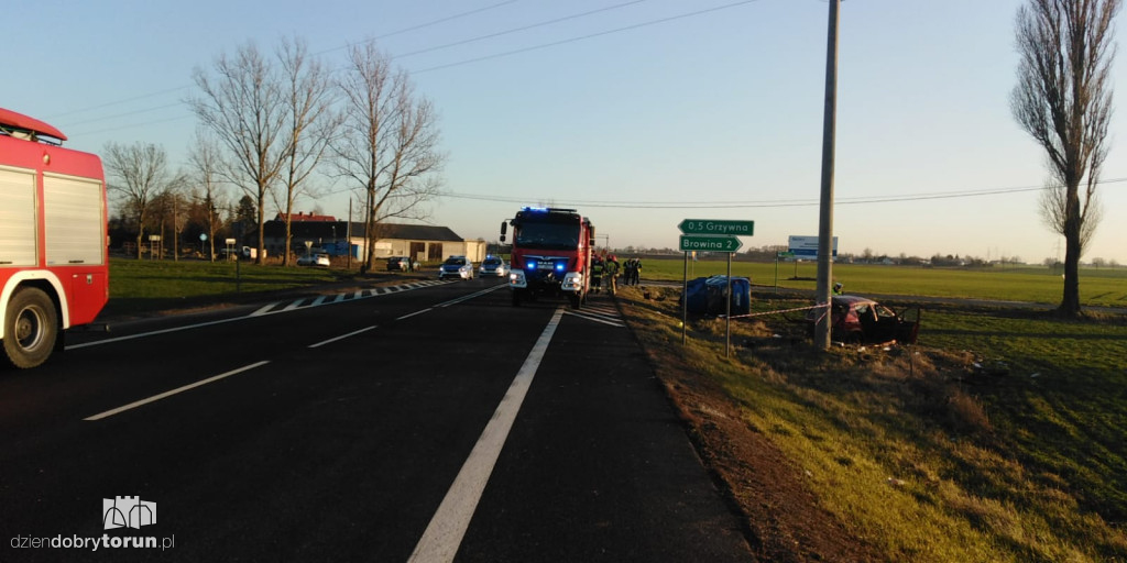 Tragiczny wypadek pod Toruniem! Jest ofiara!