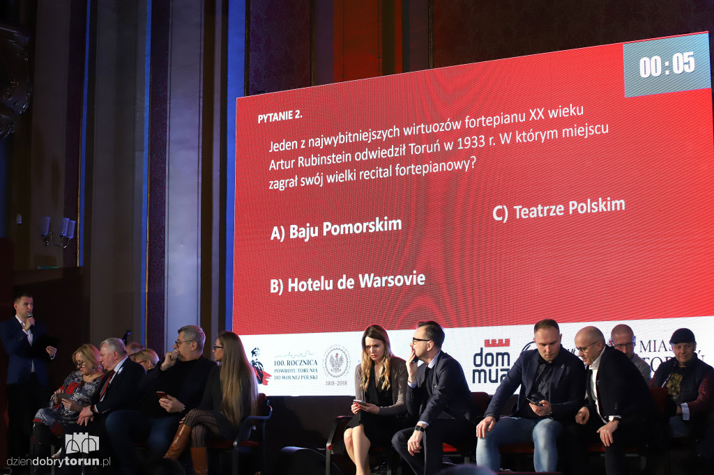 Quiz wiedzy o Toruniu w Dworze Artusa