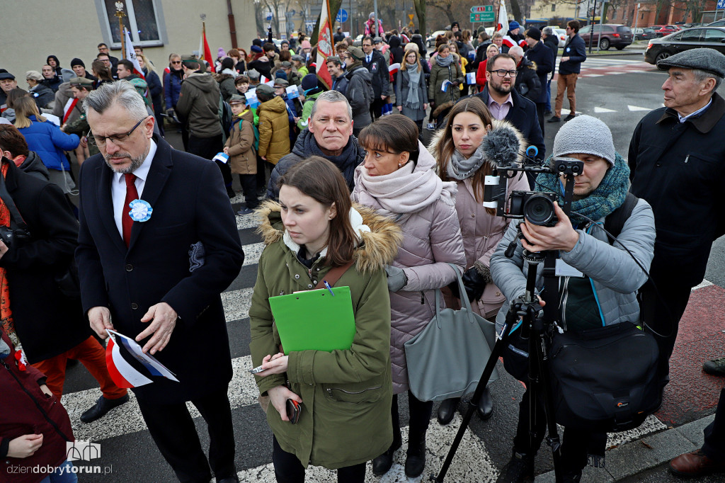 Złożenie kwiatów pod pomnikiem gen. Józefa Hallera