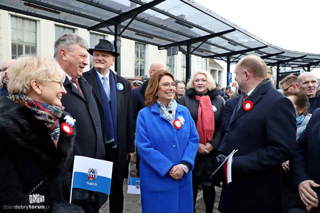 Rekonstrukcja powitania polskich żołnierzy