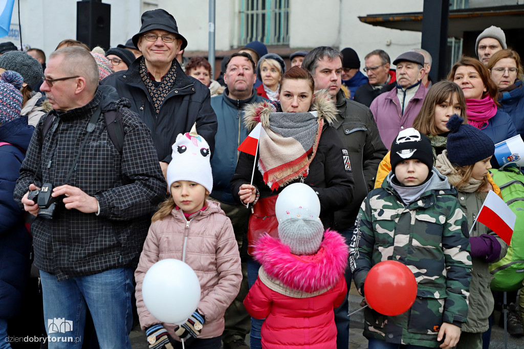 Rekonstrukcja powitania polskich żołnierzy