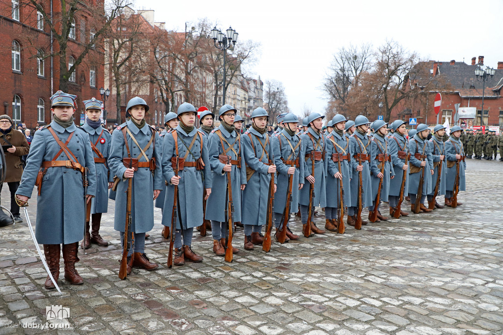 Rekonstrukcja powitania polskich żołnierzy