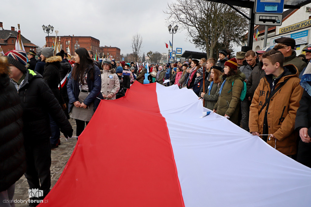 Rekonstrukcja powitania polskich żołnierzy