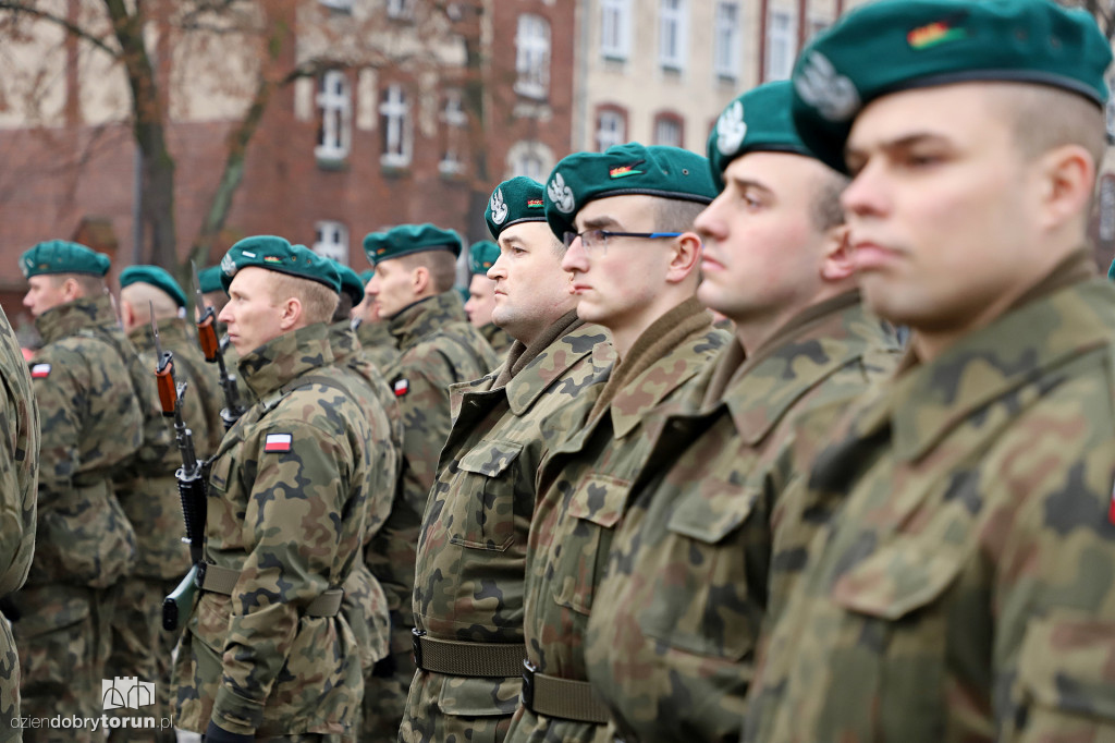 Rekonstrukcja powitania polskich żołnierzy