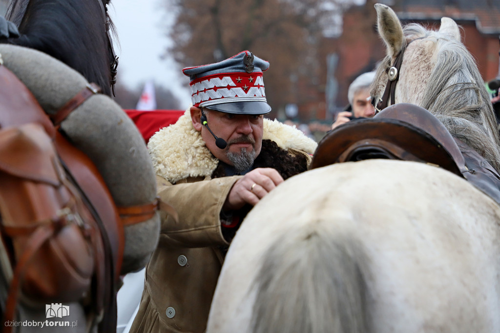 Rekonstrukcja powitania polskich żołnierzy