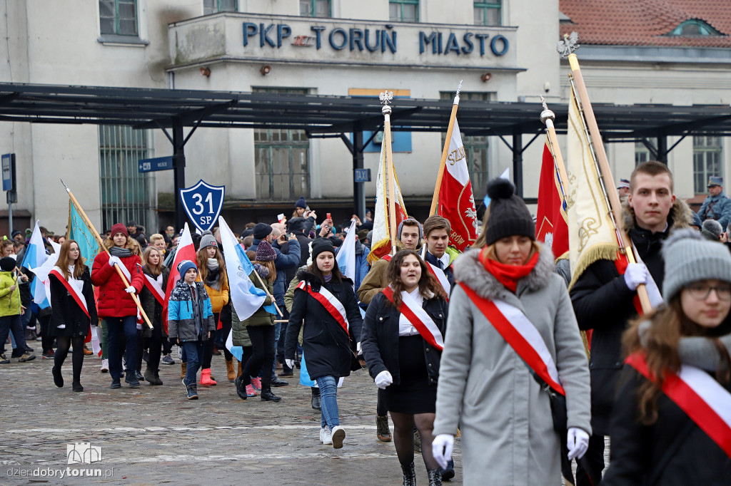 Rekonstrukcja powitania polskich żołnierzy