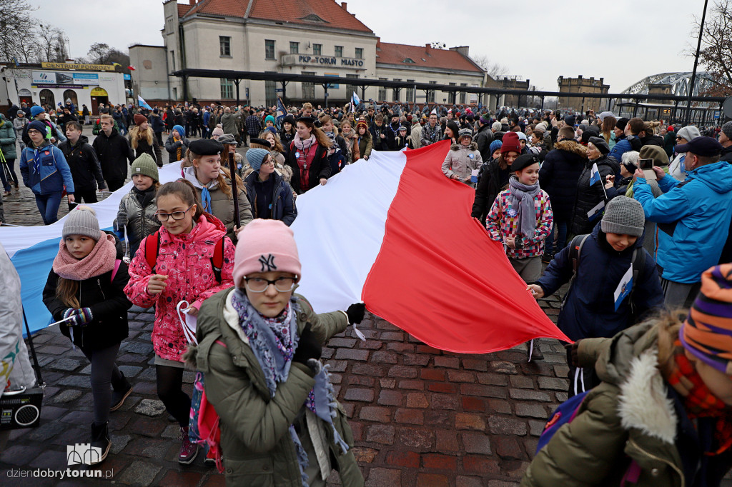Rekonstrukcja powitania polskich żołnierzy