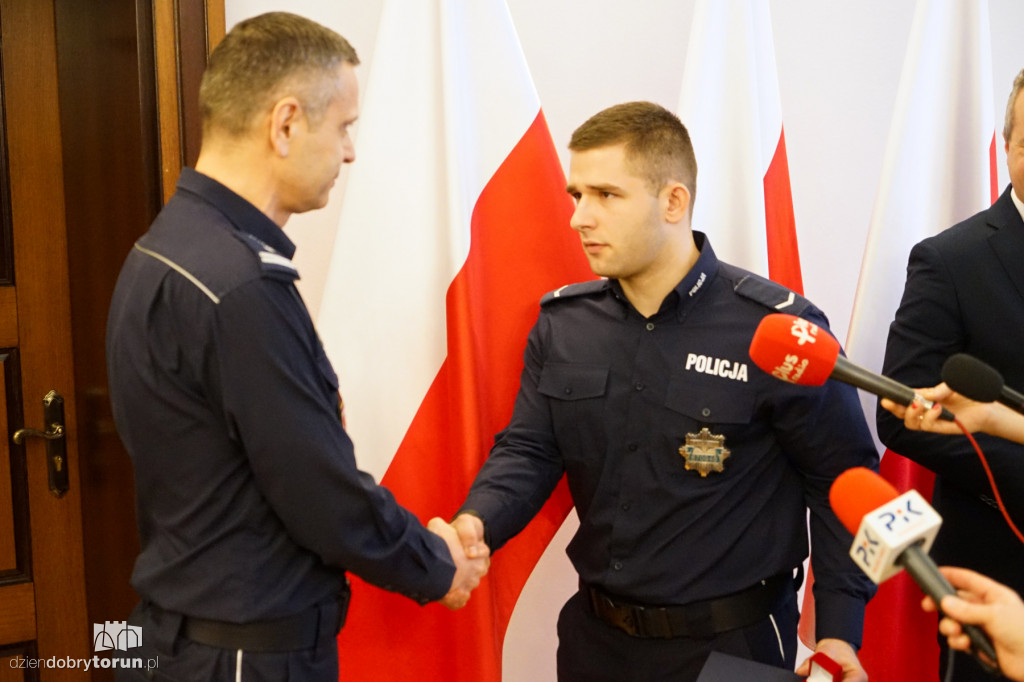 Policjant z Torunia spotkał się z wojewodą
