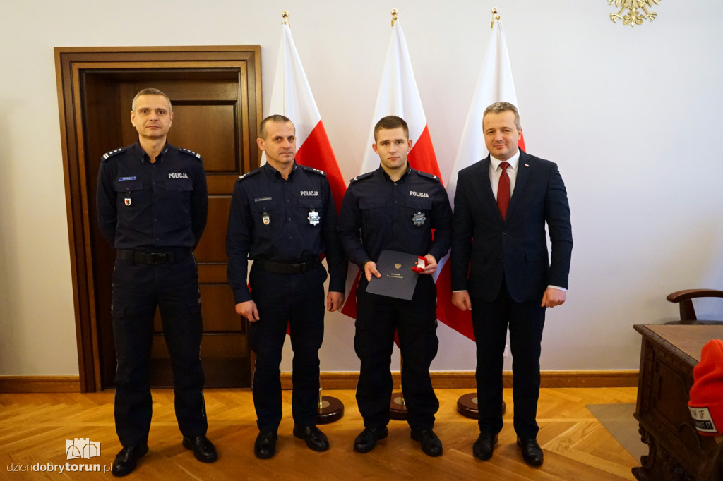 Policjant z Torunia spotkał się z wojewodą