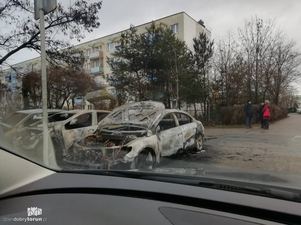Fatalny pożar aut Na Skarpie!