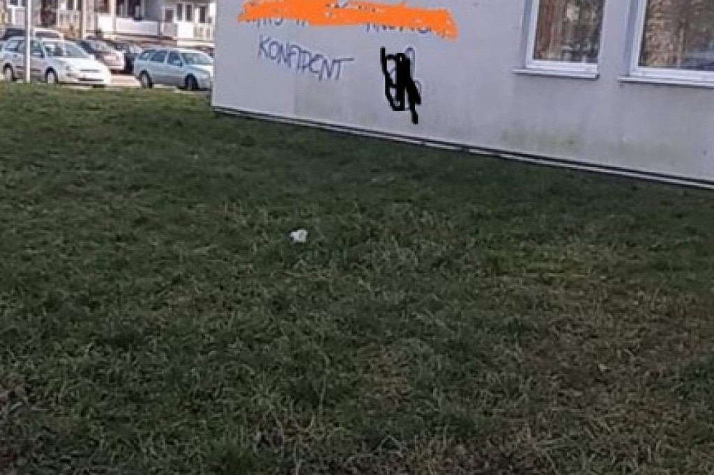 Zdewastowany blok przy ul. Drzymały