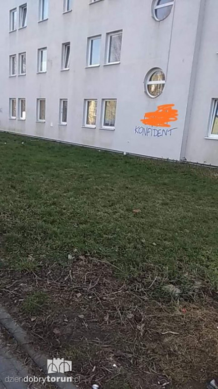 Zdewastowany blok przy ul. Drzymały