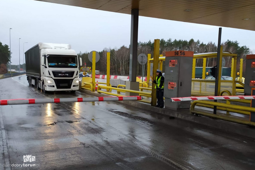 Akcja toruńskiej drogówki na A1