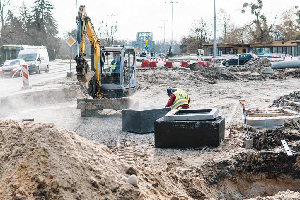 Toruń: remont w rejonie Placu Rapackiego