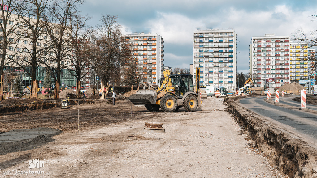Toruń: remont w rejonie Placu Rapackiego