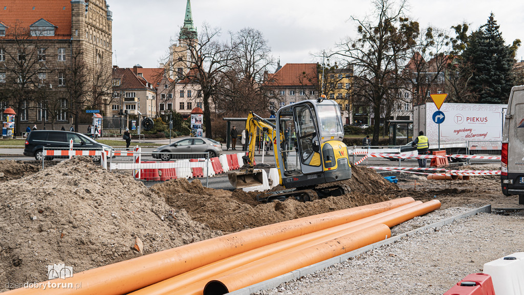 Toruń: remont w rejonie Placu Rapackiego
