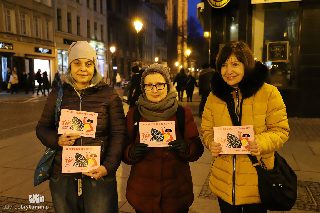 Protestowały przeciw przemocy wobec kobiet