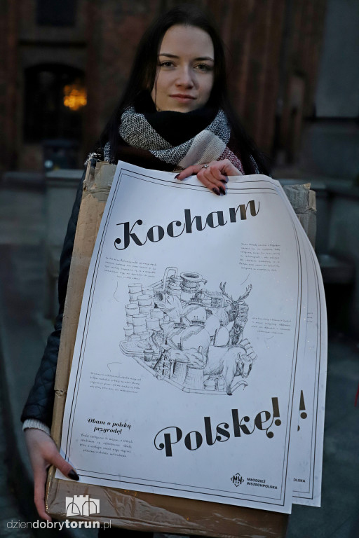 Młodzież Wszechpolska rozdawała plakaty